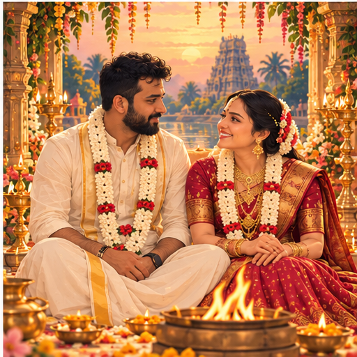 Telugu Wedding Muhurtham Art